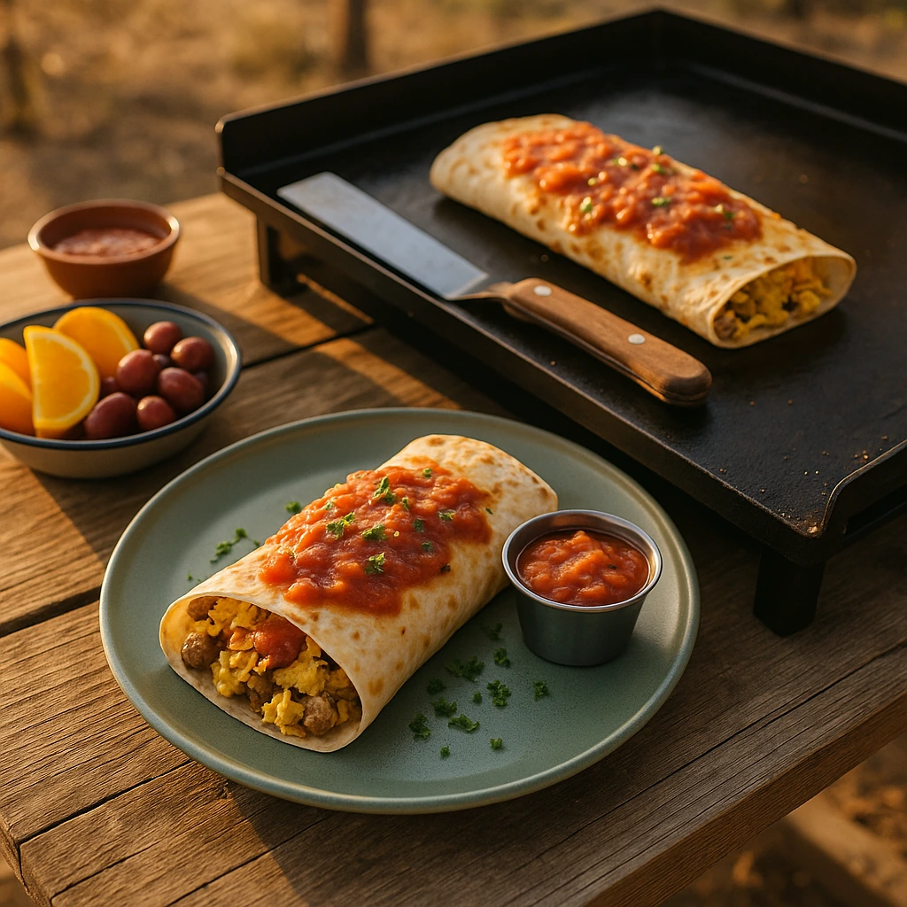 Blackstone Breakfast Enchiladas