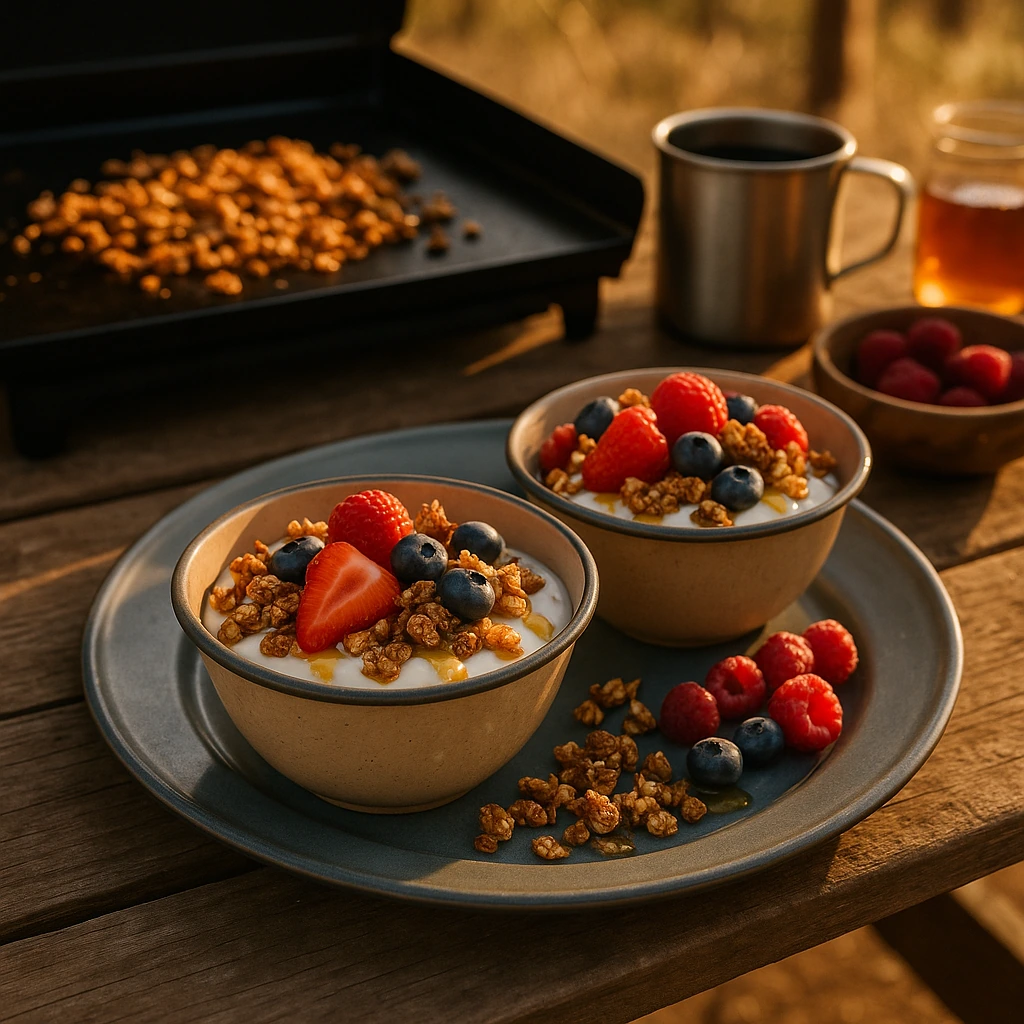 Griddle Granola Parfaits