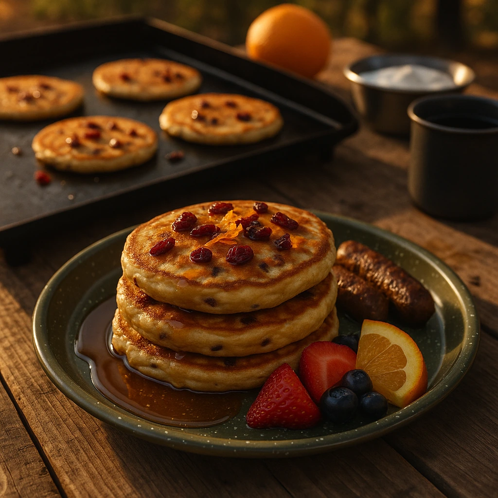 Orange Cranberry Pancakes