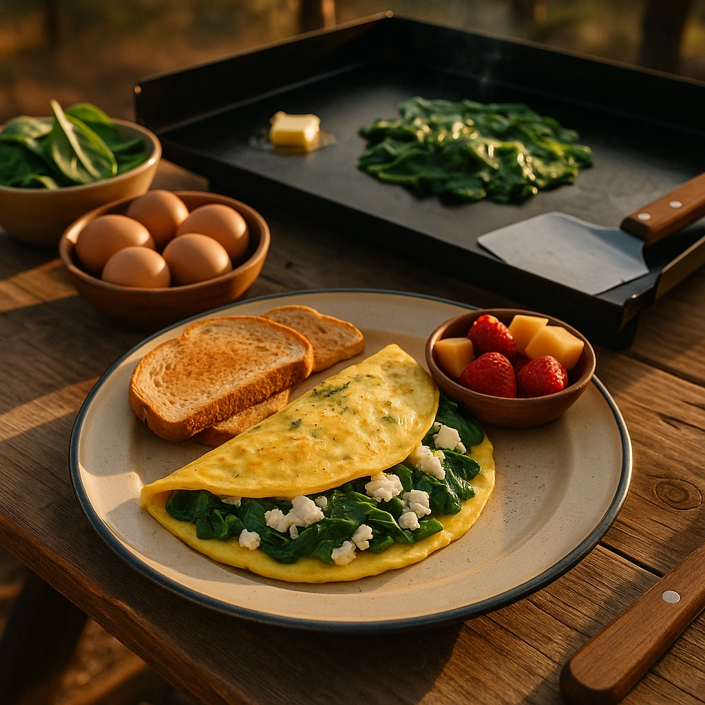 Spinach Feta Omelet