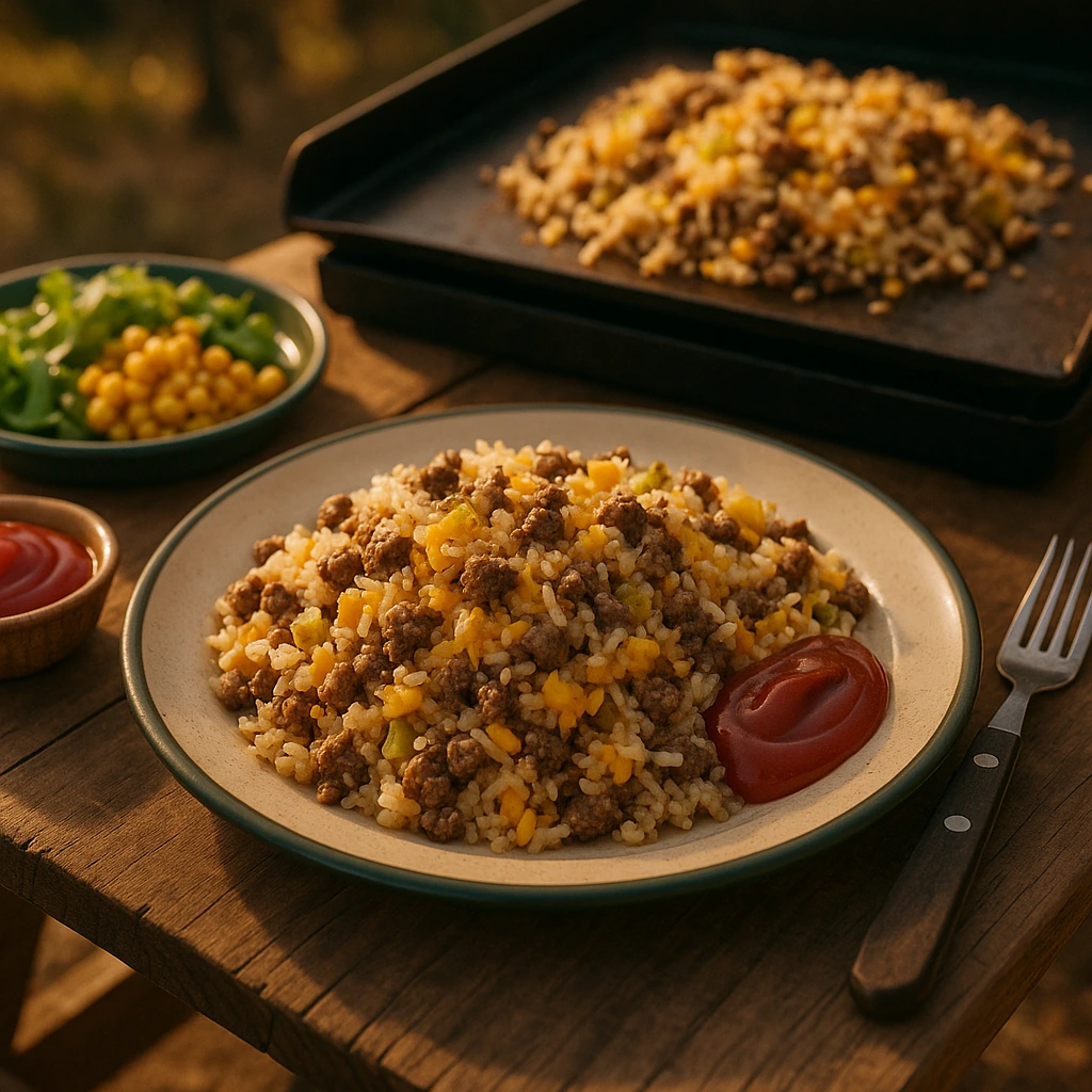 Cheeseburger Fried Rice