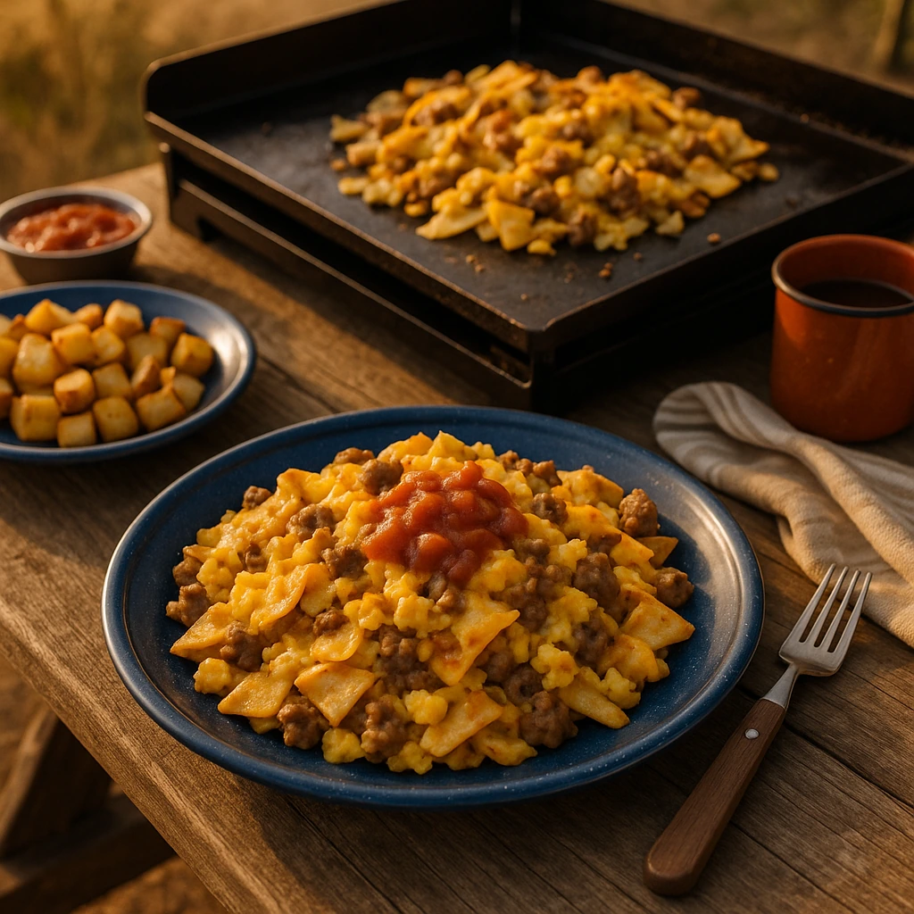 Camp Breakfast Enchilada Skillet