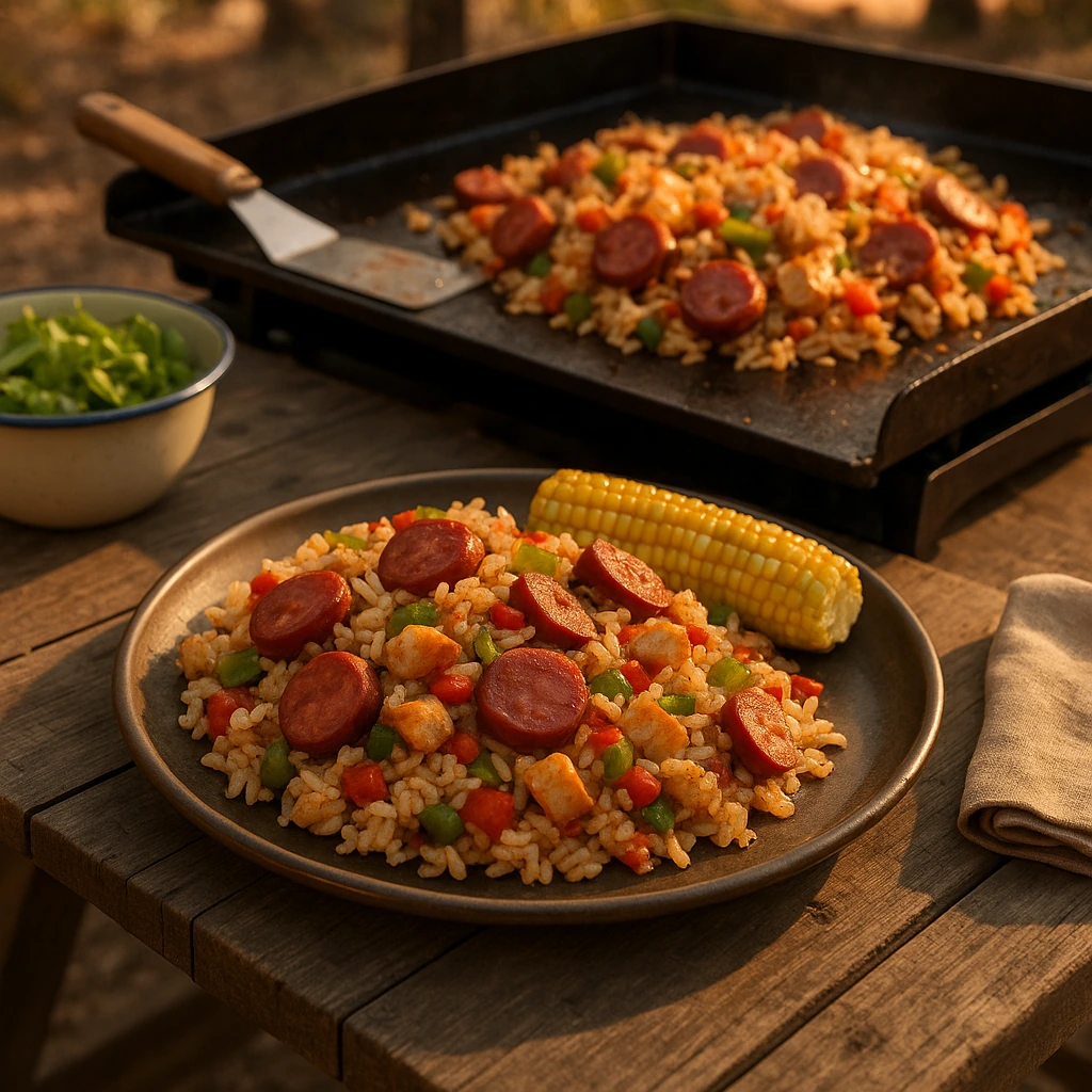 Quick Blackstone Jambalaya