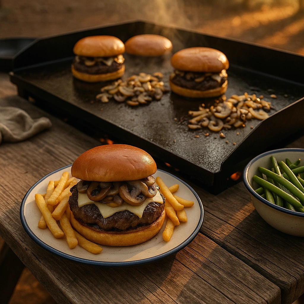 Steakhouse Mushroom Burgers