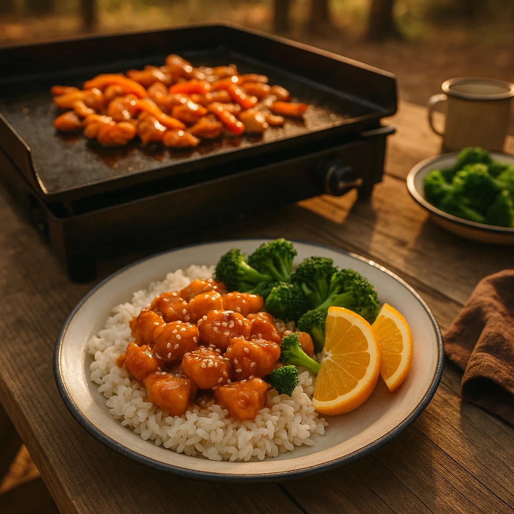 Camp Orange Chicken