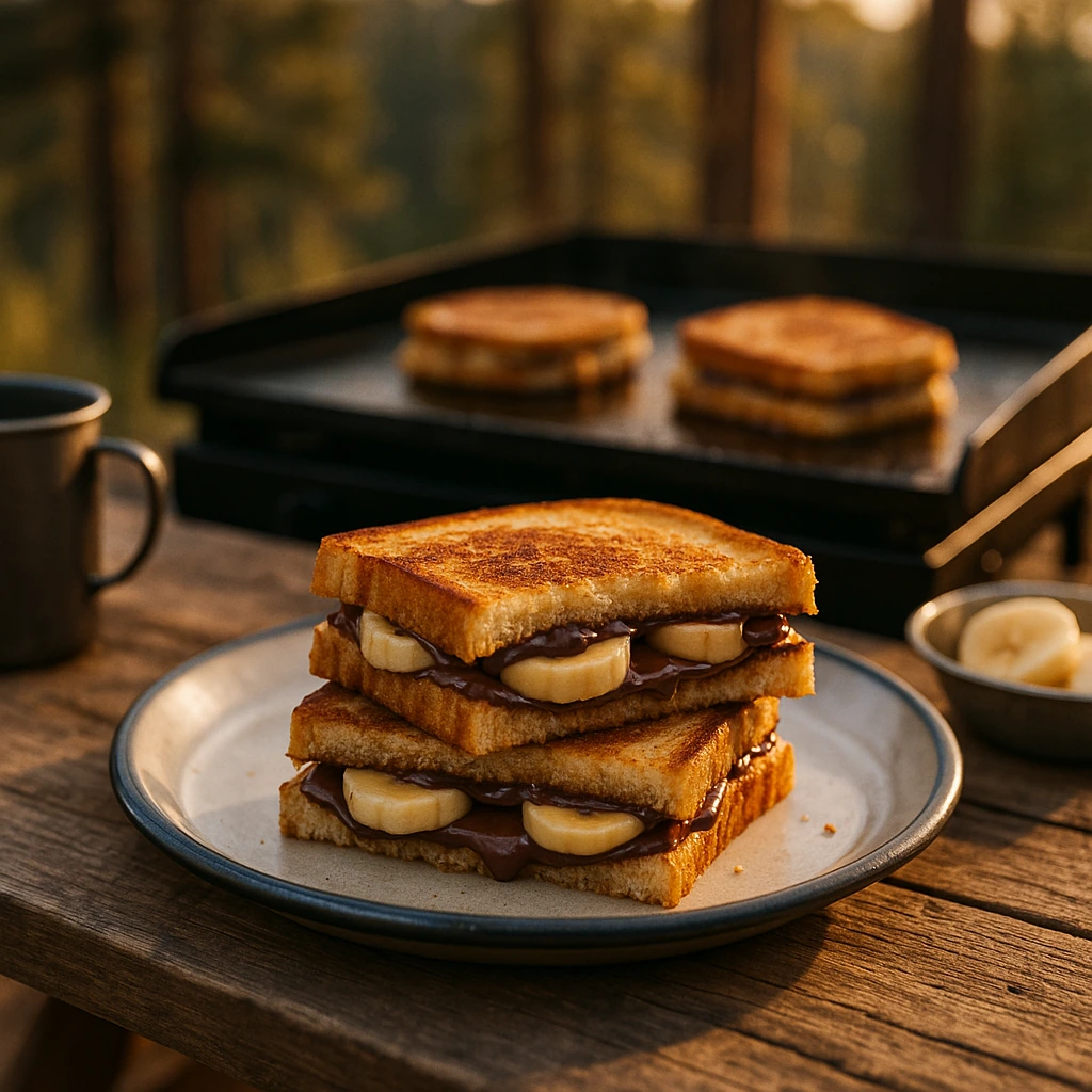 Griddled Nutella Banana Sandwiches