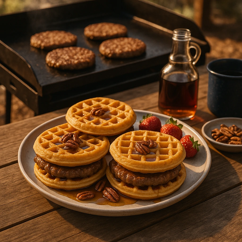Maple Pecan Waffle Sandwiches