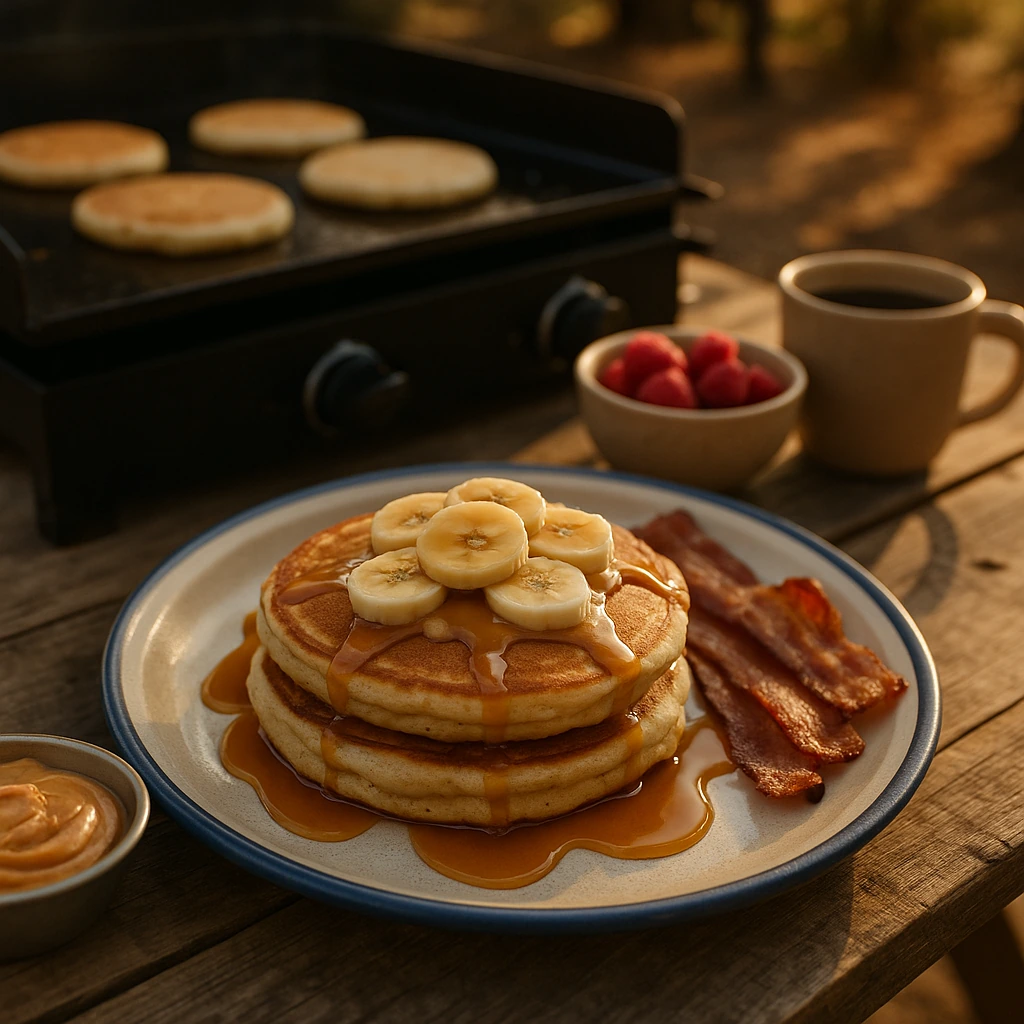 Peanut Butter Banana Pancakes