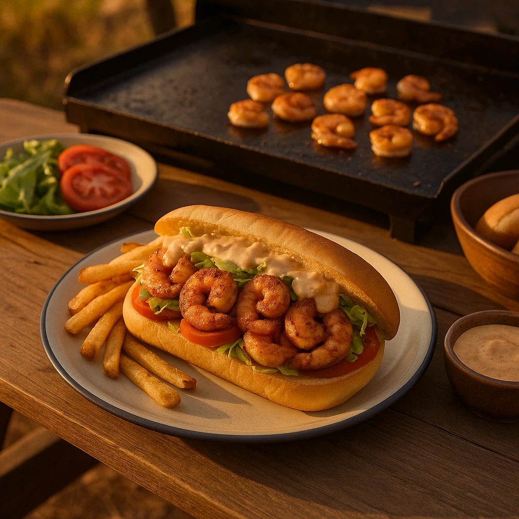 Cajun Shrimp Po Boys