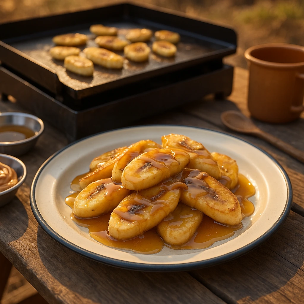 Griddled Peanut Butter Bananas